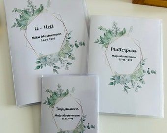 Mutterpasshülle, Mutterpass, Impfpass, U-Heft, Hülle