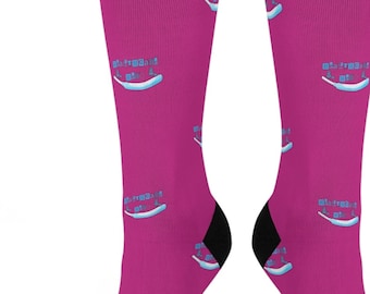 Calcetines rosas de héroes de la salud, Cooch Canoe, regalo divertido