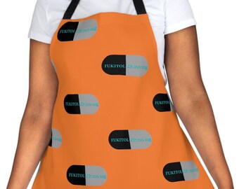 FUKITOL XR 100mg Flavor Fusion, The Orange Chef Apron, Where Medical Humor and Culinary Chaos Collide