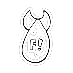 Unleash the F... Bomb: Cheeky H-Bomb Sticker, Die-Cut Stickers
