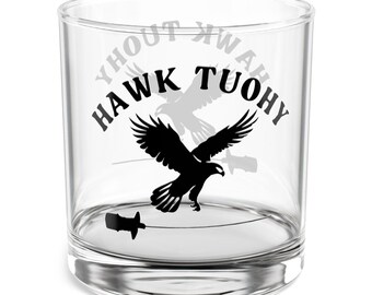 Hawk Tuohy Rocks Glass: Sip with the Viral Sensation in Style!, Rocks Glass, 10oz