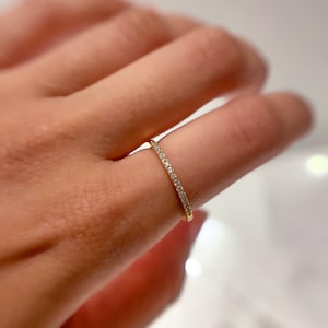 Stacking Ring •  Dainty Ring •Delicate Ring • Thin Band Ring • 925 Sterling Silver Ring