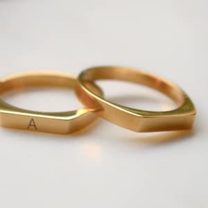 Signet Ring • Personalised Signet Ring • Engraved Ring • Monogrammed Signet Ring• Gold Signet Ring • Initial Signet Ring • Personalised Gift