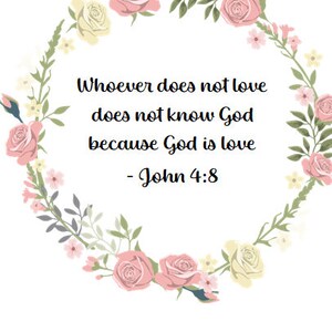 John 4:8 Digital Print