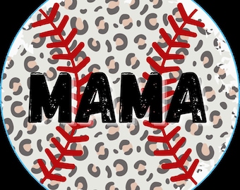 Baseball Mama PNG|Freshie Cardstock |Digital Download|Baseball Mom gift|Cardstock Rounds Digital File