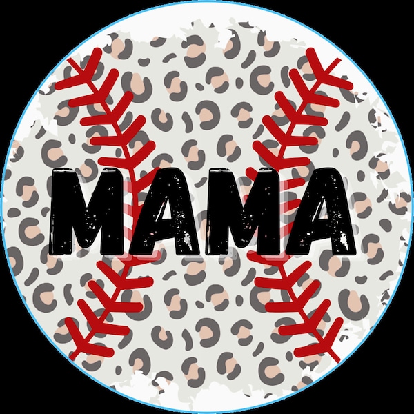 Baseball Mama PNG|Freshie Cardstock |Digital Download|Baseball Mom gift|Cardstock Rounds Digital File