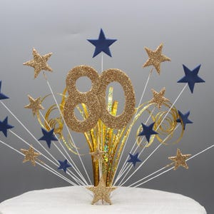 Cake Topper Cake Decoration Cake Spray Birthday Anniversary Starburst Personalised 18th 21st 30th 40th 50th 60th 70th Any age Any Colour 008
