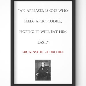 Winston Churchill Quote, Print, Poster, Gift, Wall Art, Decor, Inspirational, Motivational, Art 002