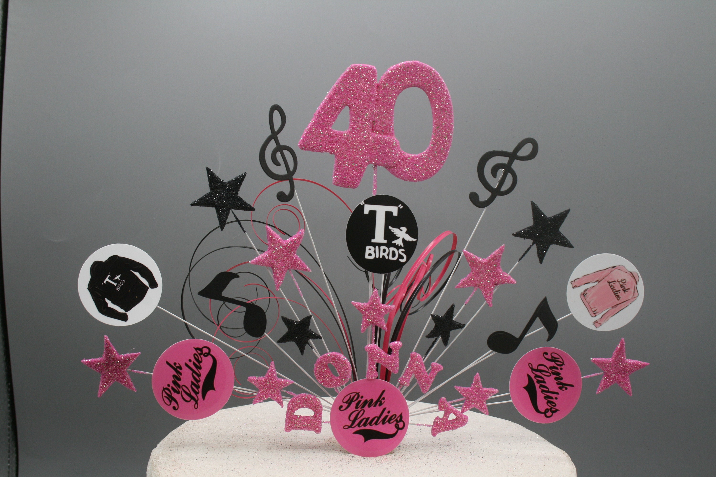 Grease Cake Topper Cake Decoration Cake Spray Birthday Etsy UK