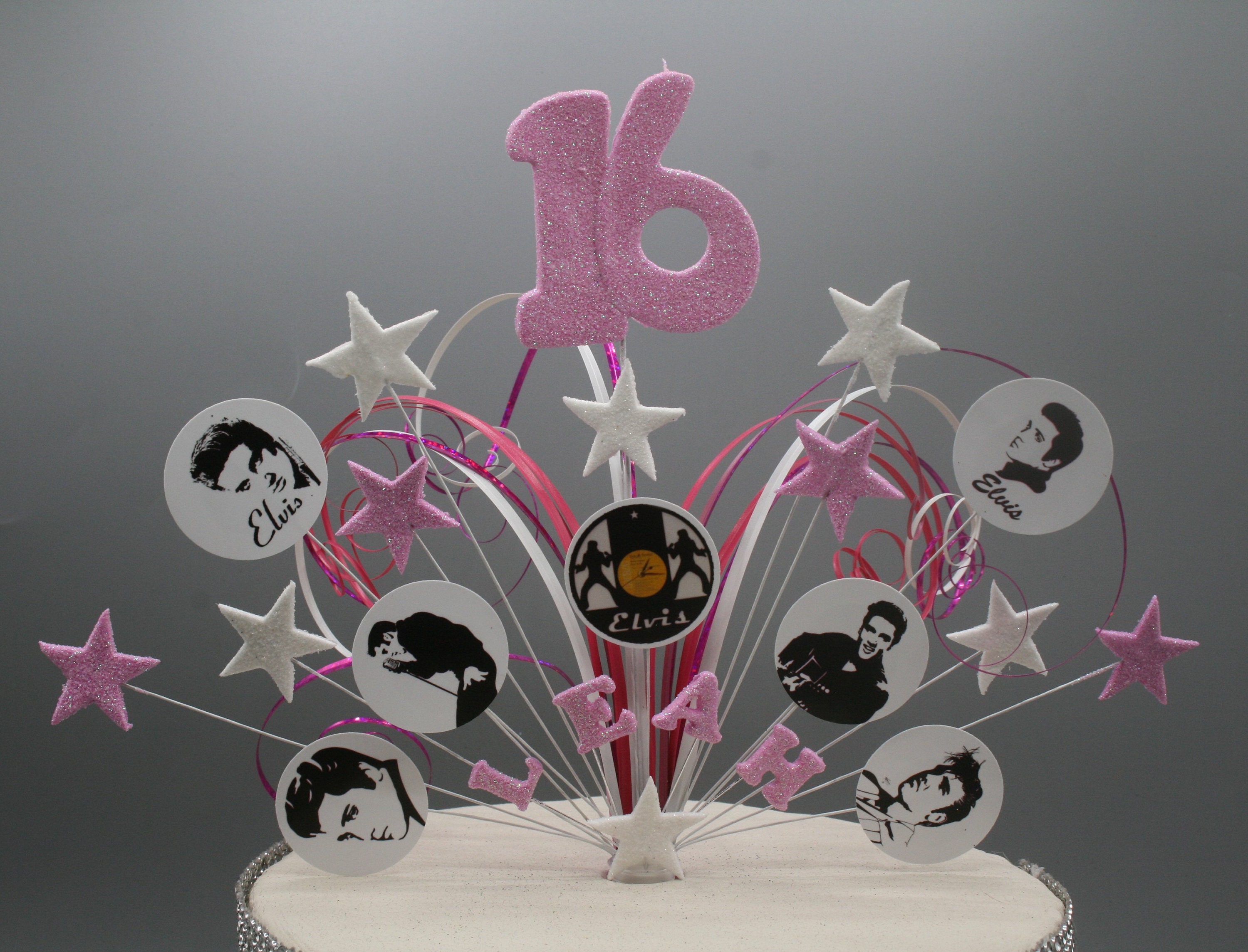 Elvis Presley Edible Cake Topper – Round Icing Decoration – Personalised