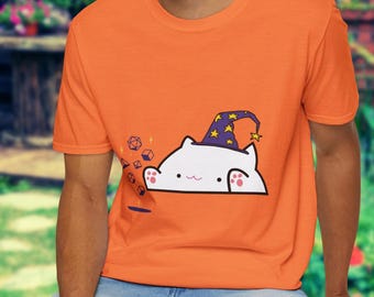 Wizard Cat D&D Shirt | Levitating Dice Fantasy Tee