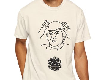 Nat 1 Funny DND Unisex T-shirt, Dungeons and Dragons Tee, Minimalist Design, Gift for Roleplaying Gamers, Fantasy Graphic Shirt