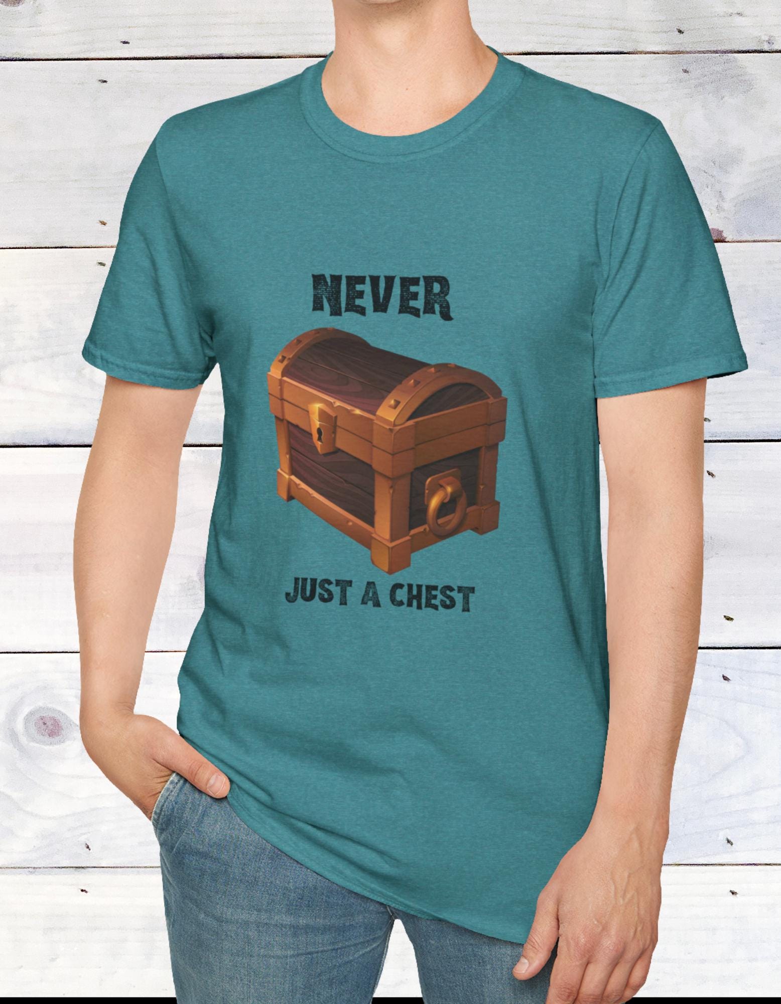 Funny DnD Mimic T-shirt, Treasure Chest Always a Mimic Shirt, Gamer Humor Tee, RPG Joke Shirt