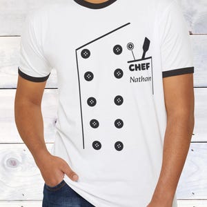 Personalized Chef Tee, Cooking Gift, Kitchen Apparel, Gift for Culinary Enthusiasts, Unique Chef Shirt