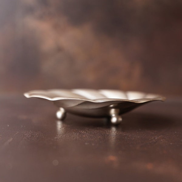 Vintage "Quist" Silver Plated Bowl - Little Plate - 50s or 60s - Germany - Ø approx. 14 cm - 3 Ball Feet - Small Bowl