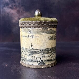 Vintage Tin Can with Velvet Cover, Hannover, Germany