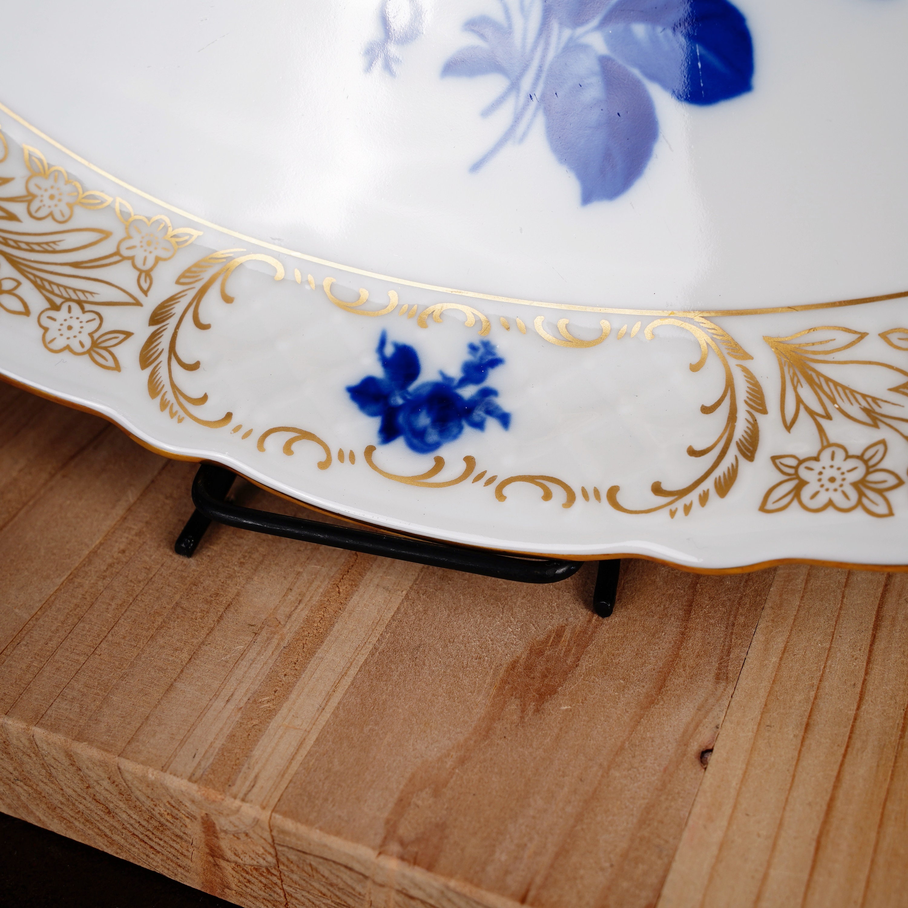 Vintage Schumann Arzberg Germany Oval Serving Platter | Gold Floral ...