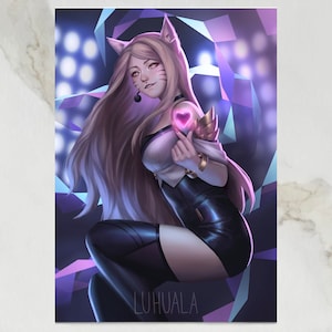 League of Legends KDA Ahri Art Print/Poster || A5/A4/A3