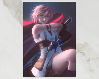 Final Fantasy XIII Lightning // Art Print - Etsy
