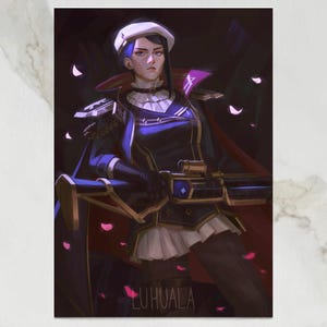 Arcane Commander Caitlyn Art Print/Poster || A5/A4/A3
