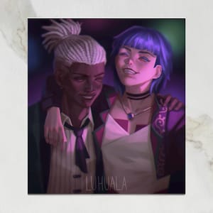 Arcane Ekko and Powder Art Print/Poster || Small Print