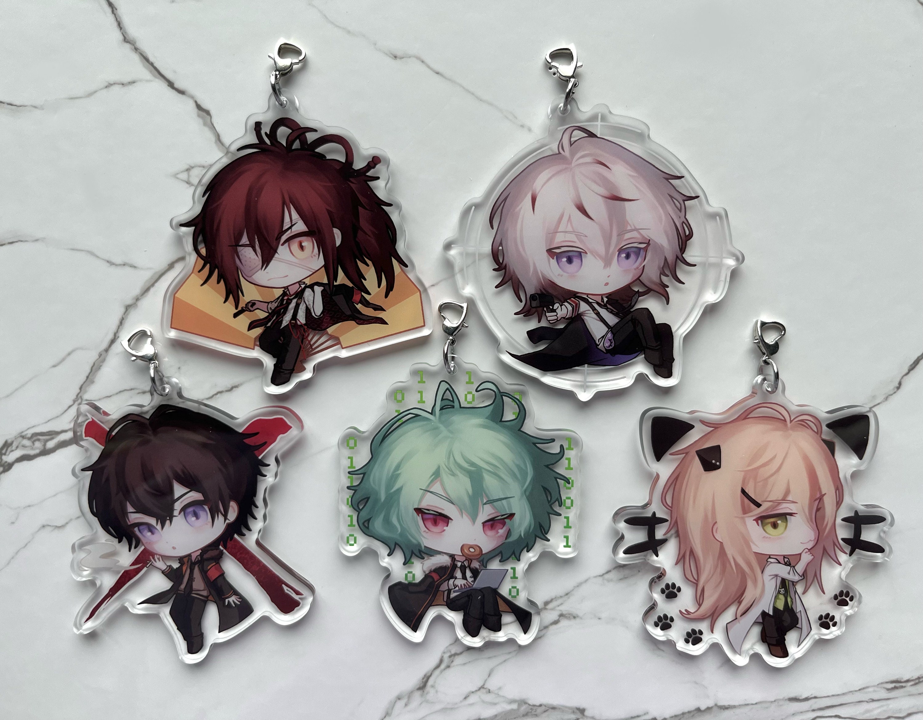 Collar X Malice Keychain Charms - Etsy