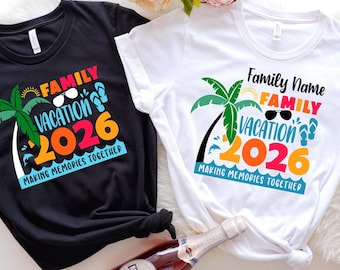 Custom Family Vacation 2026 Memories Shirt, Family Cruise Shirts, Family Holiday Shirt, Summer Vacation Tee, Family Travel Shirt