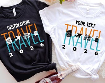 Custom Route Destination Travel 2026 Shirt, Travel Tshirt, Road Trip Shirt, Adventure Shirt, Travel The World Tee, Traveller Vacation Shirt