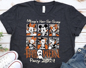 Chemise fête Halloween Mickey pas si effrayant, chemises Boo Squad, sweat-shirt Halloween Disneyland, t-shirt Mickey et ses amis, t-shirt rigolo Disney