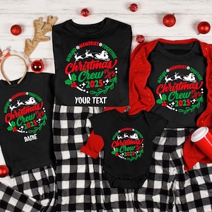 Custom Christmas Crew 2025 Shirt, Memories Tee, Family Christmas Shirt, Christmas Party Shirt, Xmas Sweatshirt, Santa Tshirt