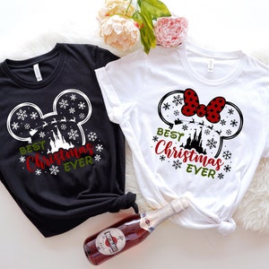 Disneyland Best Christmas Ever Shirt, Disney Minnie and Mickey Shirts,Cute Disney Shirts, Christmas Vacation Tshirt, Disney Squad Tee
