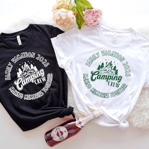 Family Vacation 2025 Camping Crew Shirts, Family Camp Life Memories Shirts, Camper Shirt, Gift For Camper, Camping Vacation