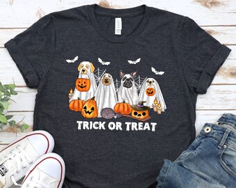Trick Or Treat Shirt, Funny Halloween Shirt, Ghouls Squad Shirt, Halloween Sweatshirt, Ghost T-shirt, Pumpkin Shirt, Fall Shirt
