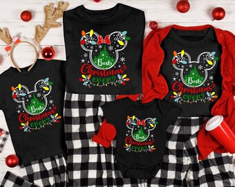 Disneyland Best Christmas Ever Shirts, Family Christmas Party Tshirt, Family Vacation Shirt, Disney Squad Tee, Minnie And Mickey Sweatshirt