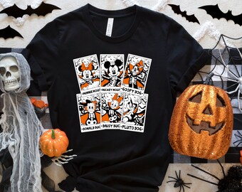 Disney Characters Cards Halloween Shirt, Halloween Disneyland Shirt, Disney Fall Shirt, Mickey Minnie Mouse Sweatshirt, Cute Disney Tshirt