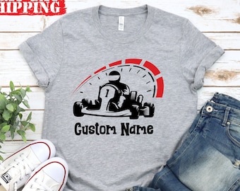 Custom Go Kart Shirt, Go Karting Gifts, Karting Shirt, Kart Racing Shirt, Personalized Go Kart Racer Shirt, Racing Shirt, Go Kart T-Shirt