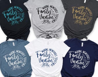 Family Vacation 2026 Shirts, Family Holiday Tshirt, Beach Squad Shirts, Travel Shirt, Summer Tee, Family Vacay Tshirt, Summer Vacation Tees