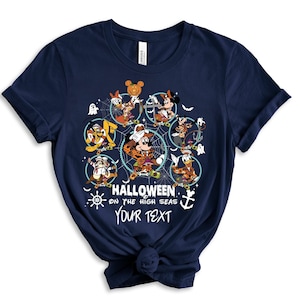 Halloween On The High Seas Disney Shirt, Custom Halloween Cruise Shirt, Family Cruise Shirts, Personalized Disneyland Cruise Crew Sweatshirt