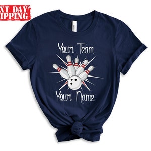 Custom Bowling Shirt, Bowling Team Shirts, Bowling Crew Shirts, Personalized Bowling Squad T-Shirt, Funny Bowling Tee, Bowler Gift