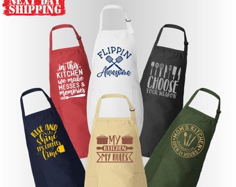 30 Different Quotes  Cute And Funny Kitchen Aprons For Women And Men, Chef Aprons, Mothers Day Gift, Apron With Pockets, Chef Design Aprons