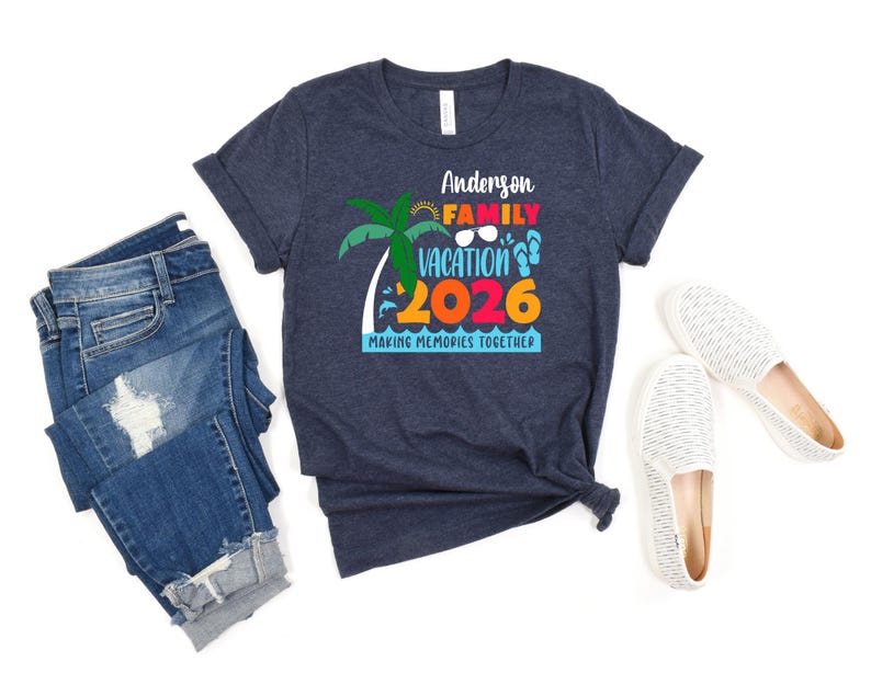 Custom Family Vacation 2026 Memories Shirt, Family Cruise Shirts, Family Holiday Shirt, Summer Vacation Tee, Family Travel Shirt image 5