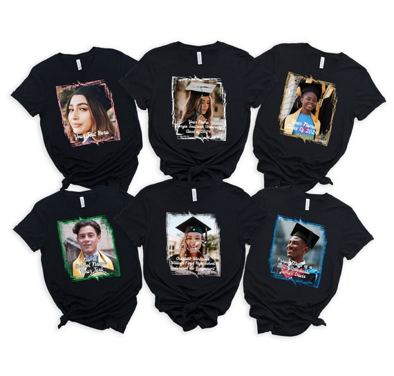 Custom Graduation Shirts With Vintage Photo, Personalized Graduate 2024 Shirt, Class Of 2024 T-shirt, Senior 2024 Shirt, Proud Graduate Tee