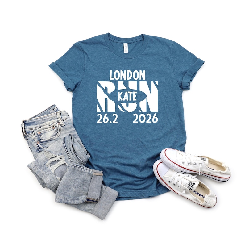 Custom Marathon Shirt, Personalized Running Team Tees, 13.1 26.2 Race Apparel zdjęcie 5