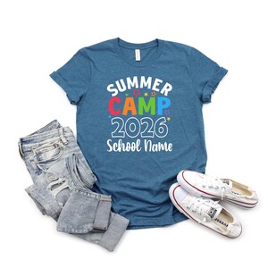 Custom Summer Camp 2026 Shirts, Funny Camping Group Shirts, Camp Life Shirt, Camping Shirt For Kids, Custom School Shirt, Camping Trip Shirt image 7