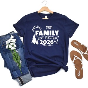 Custom Family Lake Vacation 2026 Shirts, Family Camping Shirt, Camper Shirt, Family Beach Shirt, Family Vacation Shirts, Women Tank Top image 7