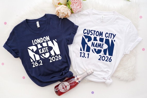 Custom Marathon Shirt, Personalized Running Team Tees, 13.1 26.2 Race Apparel