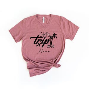 Custom Destination Girls Trip 2026 Shirt, Personalized Women Travel Shirt, Women Cruise Shirt, Girls Vacation Tank Top, Holiday Shirt image 7
