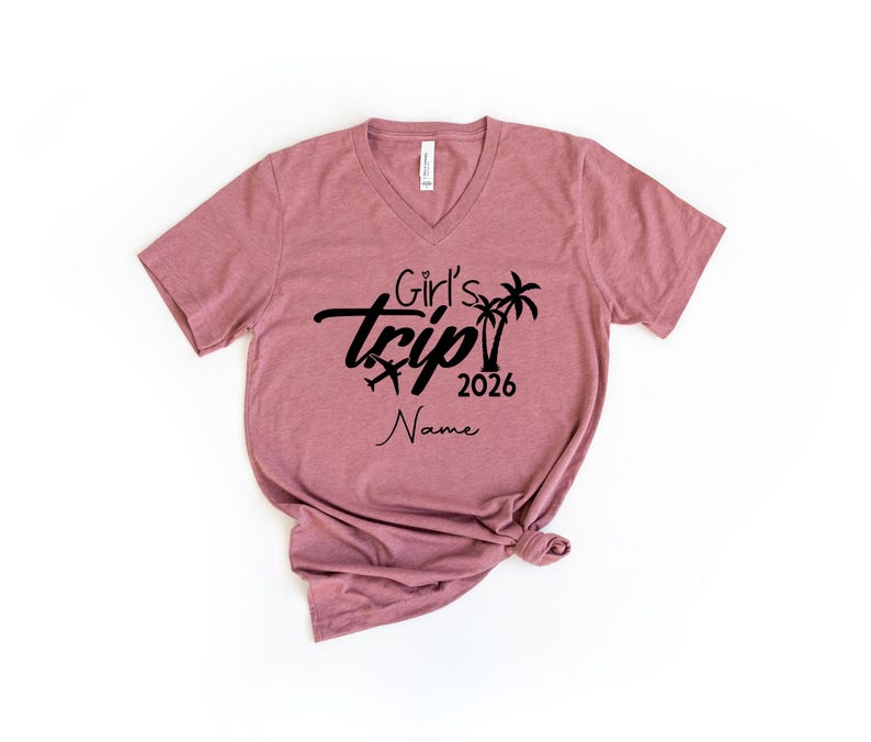 Custom Destination Girls Trip 2026 Shirt, Personalized Women Travel Shirt, Women Cruise Shirt, Girls Vacation Tank Top, Holiday Shirt image 7