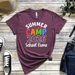 Custom Summer Camp 2026 Shirts, Funny Camping Group Shirts, Camp Life Shirt, Camping Shirt For Kids, Custom School Shirt, Camping Trip Shirt image 8