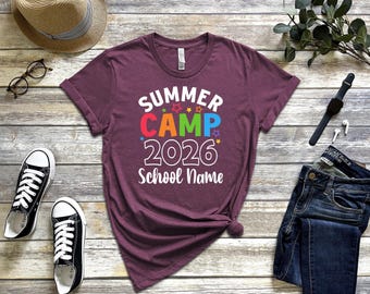 Custom Summer Camp 2026 Shirts, Funny Camping Group Shirts, Camp